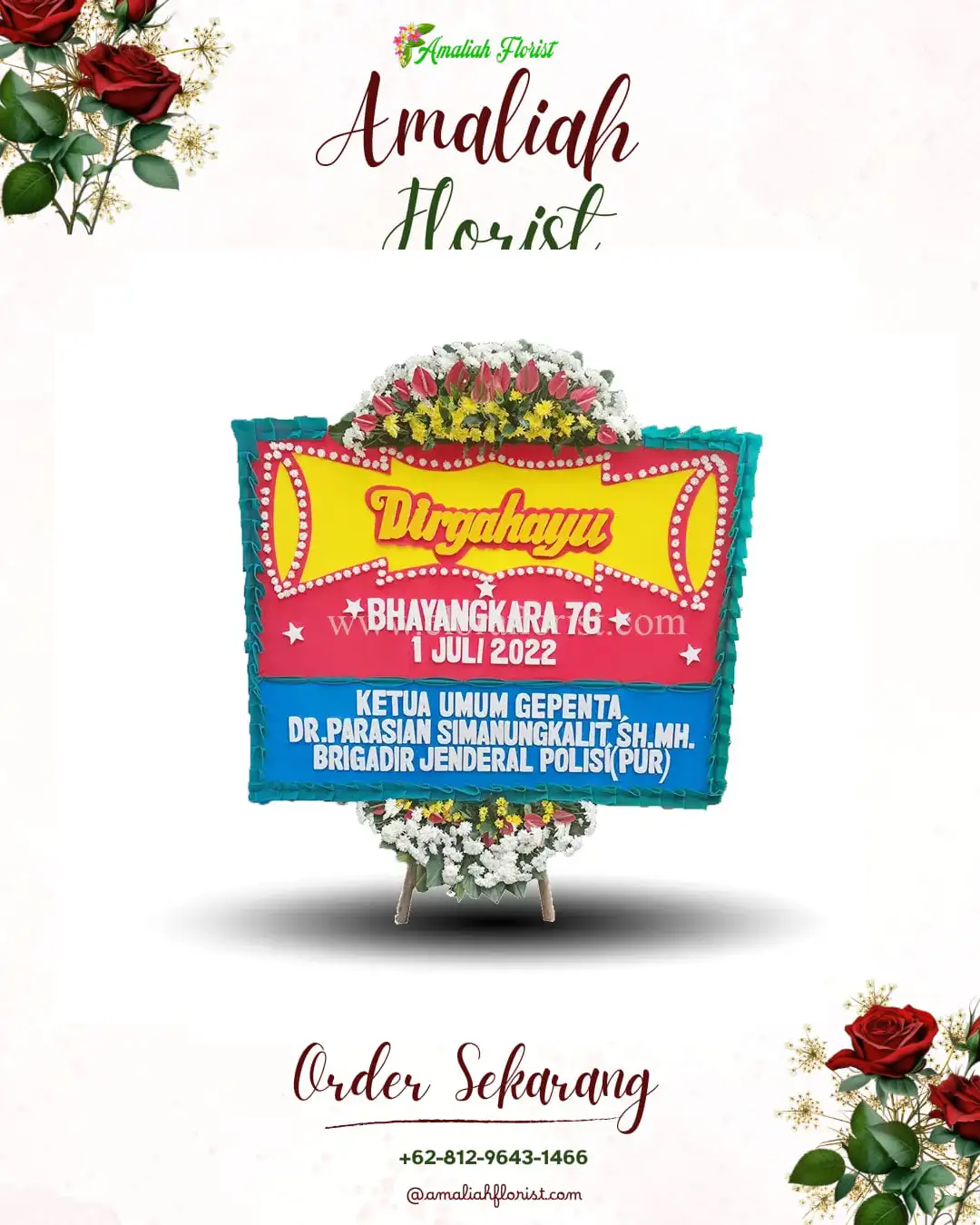 Papan Bunga HUT Ulang Tahun Karangbendo